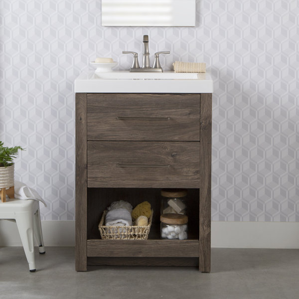White Washed Oak Vanity 24 Wayfair